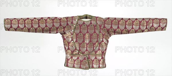Jacket, 1800s. India, 19th century. Woven silk and metal threads, cotton; overall: 52 x 157.5 cm (20 1/2 x 62 in.)