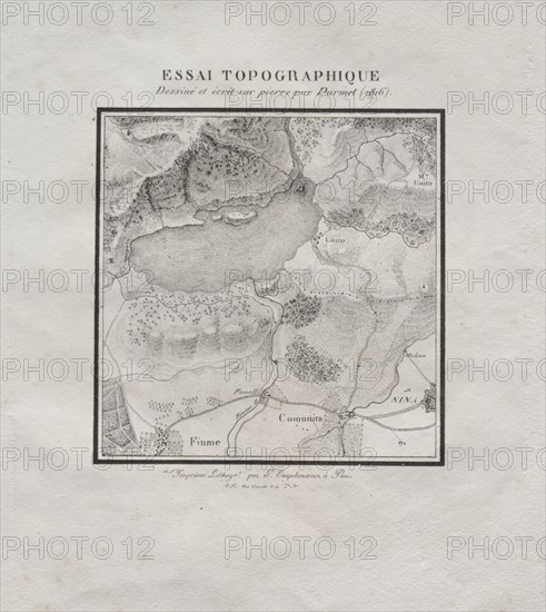 Receuil d'essais lithographiques: Essai topographique, 1816. Darmet (French). Lithograph; overall: 31 x 24.2 cm (12 3/16 x 9 1/2 in.).