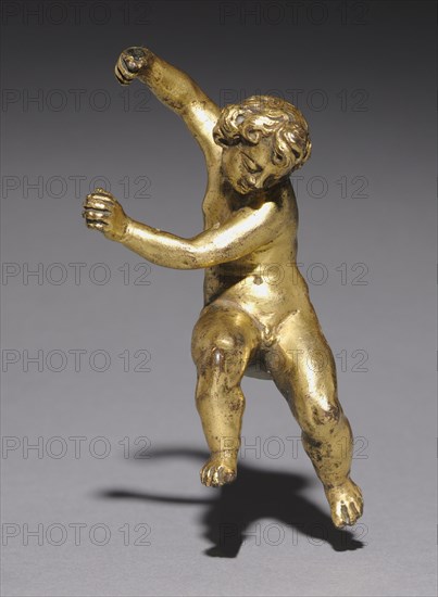 Putto, late 1500s. Italy, Rome, 16th century. Gilt bronze; overall: 9.5 x 5 x 4.5 cm (3 3/4 x 1 15/16 x 1 3/4 in.).