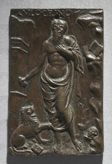 Saint Jerome, 1500s. Cast after a model by Ulocrino (Italian). Bronze; overall: 8 x 5.1 cm (3 1/8 x 2 in.).