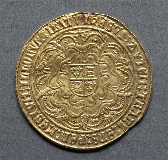 Sovereign (reverse), 1526-1544. England, Henry VIII, 1509-1547. Gold