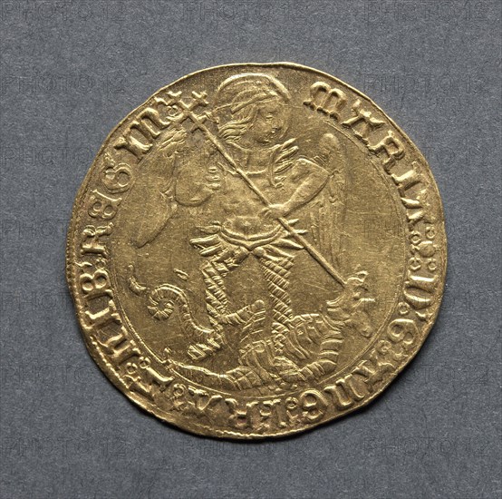Angel (obverse), 1553-1554. England, Mary, 1553-1554. Gold