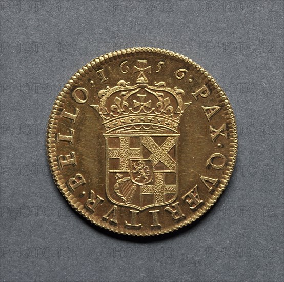 Broad [pattern] (reverse), 1656. England, Oliver Cromwell, Lord Protector, 1653-1658. Gold