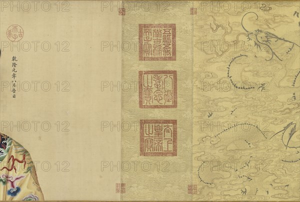 Portraits of the Qianlong Emperor and His Twelve Consorts, 1736 - c. 1770s. Giuseppe Castiglione (Italian, 1688-1766), and others (Chinese). Handscroll, ink and color on silk; overall: 53.8 x 1154.5 cm (21 3/16 x 454 1/2 in.); painting only: 53 x 688.3 cm (20 7/8 x 271 in.).