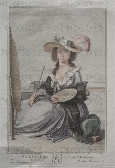 Mme Vigée Lebrun, c. 1800. Anonymous. Stipple engraving