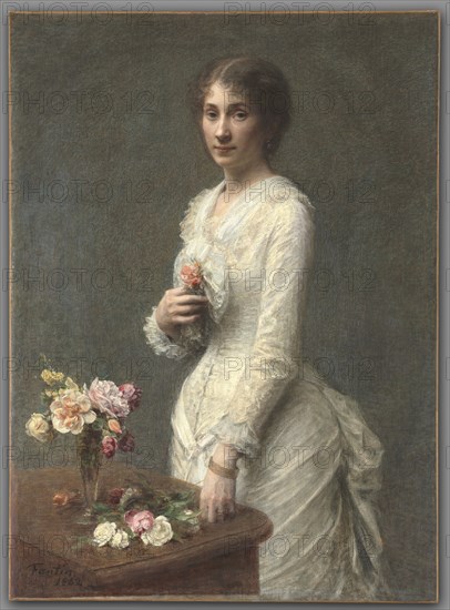 Madame Lerolle, 1882. Henri Fantin-Latour (French, 1836-1904). Oil on fabric; framed: 132.4 x 103.5 x 8.3 cm (52 1/8 x 40 3/4 x 3 1/4 in.); unframed: 108.2 x 78.9 cm (42 5/8 x 31 1/16 in.).