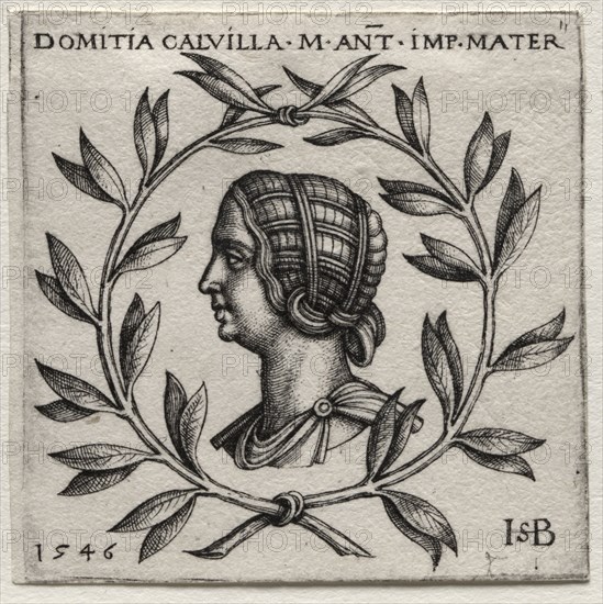 Domitia Calvilla, 1546. Hans Sebald Beham (German, 1500-1550). Engraving