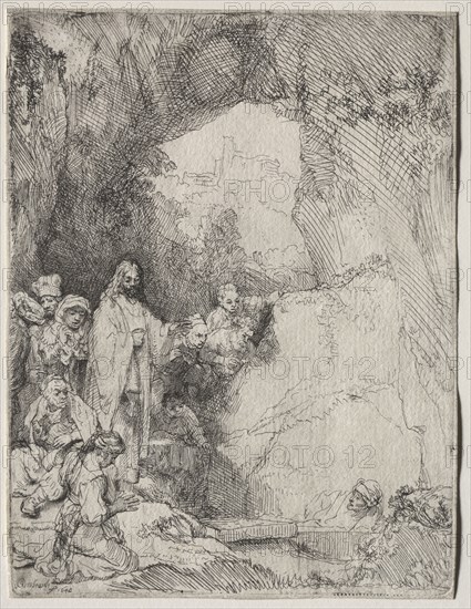 The Raising of Lazarus: Small Plate, 1642. Rembrandt van Rijn (Dutch, 1606-1669). Etching; sheet: 15.1 x 11.5 cm (5 15/16 x 4 1/2 in.); platemark: 14.9 x 11.3 cm (5 7/8 x 4 7/16 in.)