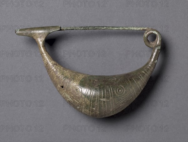 Boat-Shaped Fibula, c. 900-700 BC. Italy, Etruscan, 10th-8th century BC. Bronze; overall: 11.5 cm (4 1/2 in.).