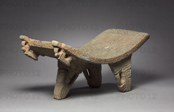 Metate, 1200-1500. Costa Rica, Guanacaste, northwest coast, 13th-15th century. Gray volcanic stone; overall: 26.7 x 54.6 x 26.7 cm (10 1/2 x 21 1/2 x 10 1/2 in.).