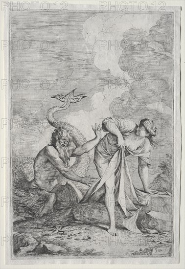Glaucus and Scylla, c. 1661. Salvator Rosa (Italian, 1615-1673). Etching; framed: 52.4 x 39.4 cm (20 5/8 x 15 1/2 in.)