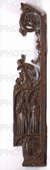 Panel from a Choir Stall, c. 1330-1340. Spain, Catalonia, Monastery of Pedralbes, 14th century. Walnut; overall: 295.8 x 59.1 x 5.8 cm (116 7/16 x 23 1/4 x 2 5/16 in.)