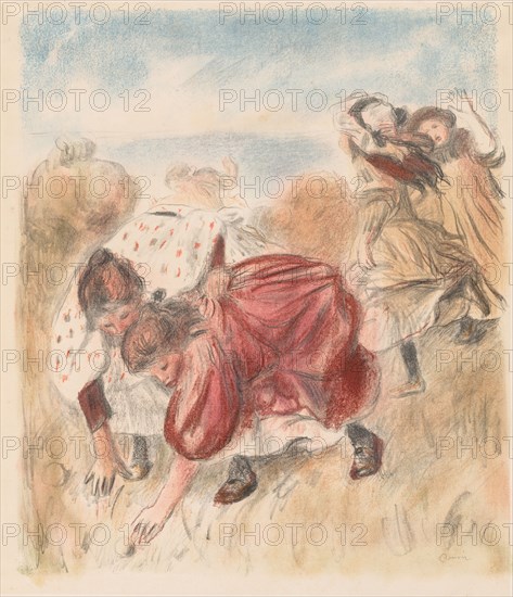 Children Playing Ball, 1900. Pierre-Auguste Renoir (French, 1841-1919). Lithograph; sheet: 76.6 x 62 cm (30 3/16 x 24 7/16 in.)