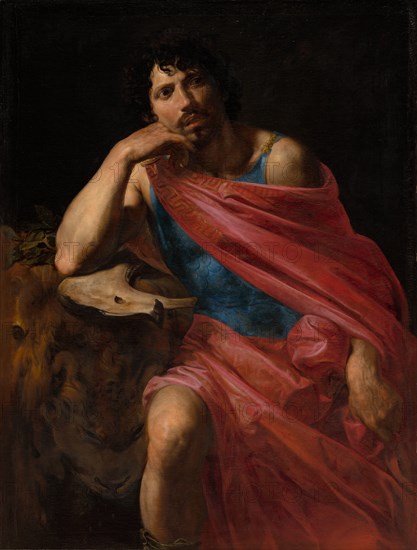 Samson, c. 1630. Valentin de Boulogne (French, 1594-1632). Oil on canvas; framed: 157 x 125 x 7 cm (61 13/16 x 49 3/16 x 2 3/4 in.); unframed: 135.6 x 102.8 cm (53 3/8 x 40 1/2 in.).