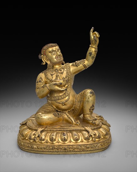 Virupa, early 1400s. China, Ming dynasty (1368-1644), Yongle reign (1403-1424). Gilt bronze; overall: 43.6 cm (17 3/16 in.).