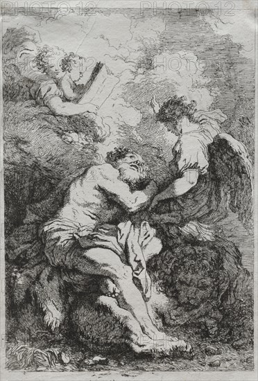 Saint Jerome. Jean-Honoré Fragonard (French, 1732-1806), after Johann Liss (German, c. 1597-1631). Etching