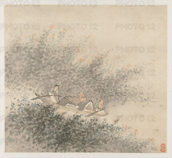 Album of Landscapes: Leaf 6, 1677. Wang Gai (Chinese, active c. 1677-1705). Album leaf, ink and light color on paper; each leaf: 20 x 22.3 cm (7 7/8 x 8 3/4 in.).