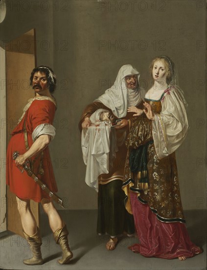 Salome with the Head of Saint John the Baptist, mid-1600s. Jacob Duck (Dutch, c. 1600-1667). Oil on wood; framed: 92 x 76.5 x 4 cm (36 1/4 x 30 1/8 x 1 9/16 in.); unframed: 71 x 54.6 cm (27 15/16 x 21 1/2 in.).
