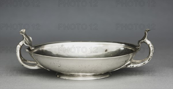 Stemless Kylix, c. 200s BC. Greece, c. 3rd Century BC. Silver; diameter: 15 cm (5 7/8 in.); overall: 6.1 x 18.2 cm (2 3/8 x 7 3/16 in.).