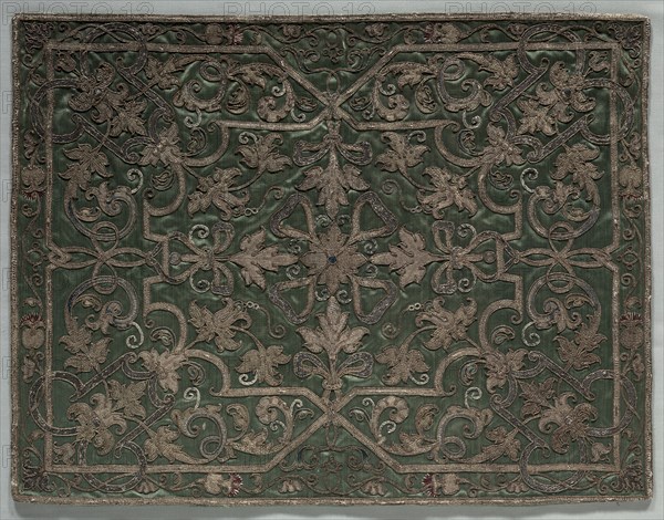Apparel from a Dalmatic, early 1500s. Italy, early 16th century. Embroidery; silk and metallic threads; average: 42.3 x 55 cm (16 5/8 x 21 5/8 in.)