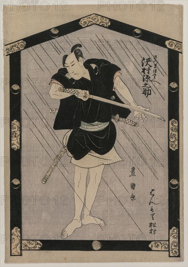 Sawamura Gennosuke as Satsuma Gengobei, c. 1805. Utagawa Toyokuni (Japanese, 1769-1825). Color woodblock print; sheet: 36.9 x 25.6 cm (14 1/2 x 10 1/16 in.).