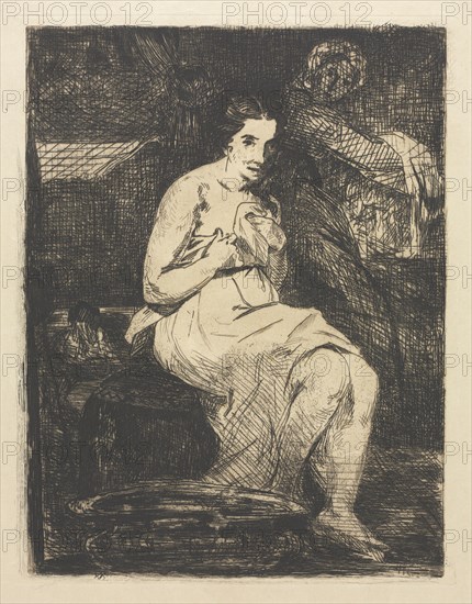 La Toilette. Edouard Manet (French, 1832-1883). Etching