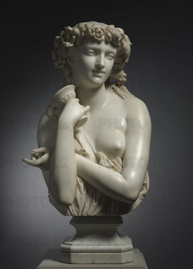 Bacchante, 1863. Jean-Baptiste Clésinger (French, 1814-1883). Marble; overall: 88 x 44.5 x 37.5 cm (34 5/8 x 17 1/2 x 14 3/4 in.)
