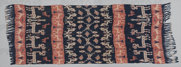 Hinggi, late 1800s. Indonesia, Sumba, late 19th century. Cotton, ikat dyed; overall: 268.5 x 94 cm (105 11/16 x 37 in.)