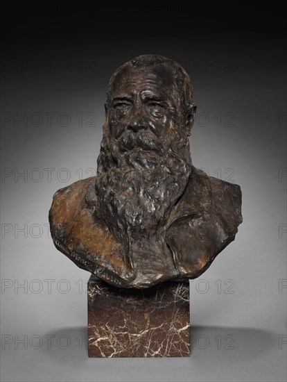 Claude Monet, late 1800s-early 1900s. Paul Paulin (French, 1852-1937). Bronze, marble base; overall: 45.1 cm (17 3/4 in.)