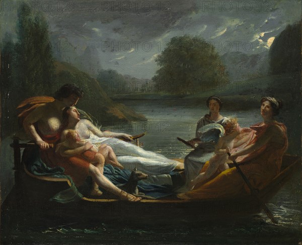 The Dream of Happiness, after 1819. Imitator of Pierre-Paul Prud'hon (French, 1758-1823). Oil on fabric; unframed: 24.2 x 29.3 cm (9 1/2 x 11 9/16 in.)