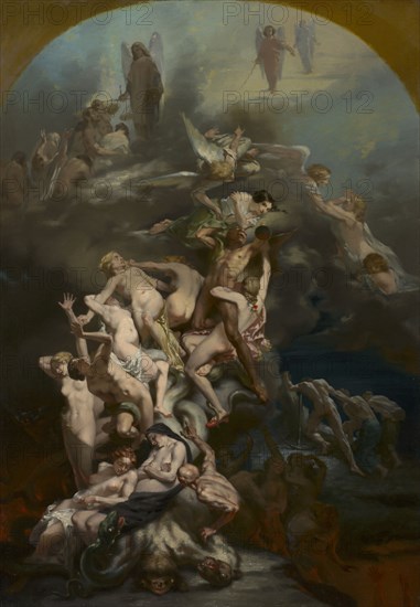Heaven and Hell, c. 1850. Octave Tassaert (French, 1800-1874). Oil on fabric; framed: 121 x 90.5 x 6.5 cm (47 5/8 x 35 5/8 x 2 9/16 in.); unframed: 100 x 69.5 cm (39 3/8 x 27 3/8 in.)