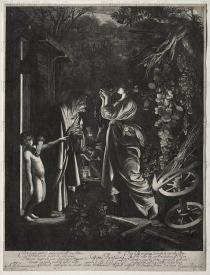 The Mocking of Ceres. Hendrik Goudt (Dutch, 1585-1630). Engraving