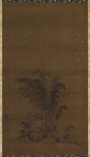Bamboo Landscape, 1127-1279. China, Southern Song dynasty (1127-1279). Hanging scroll, ink on silk; image: 47.5 x 27 cm (18 11/16 x 10 5/8 in.).