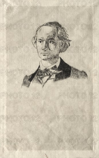 Charles Baudelaire, 1865. Edouard Manet (French, 1832-1883). Etching; sheet: 13.2 x 11.8 cm (5 3/16 x 4 5/8 in.); image: 10.5 x 8.2 cm (4 1/8 x 3 1/4 in.)