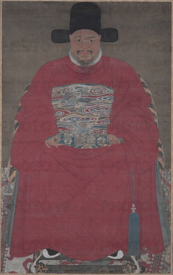 Portrait of an Official, 1600s-1700s. China, Ming dynasty (1368-1644) - Qing dynasty (1644-1911). Hanging scroll; ink and color on silk; painting only: 150.4 x 94.6 cm (59 3/16 x 37 1/4 in.); including mounting: 233.7 x 123.5 cm (92 x 48 5/8 in.).