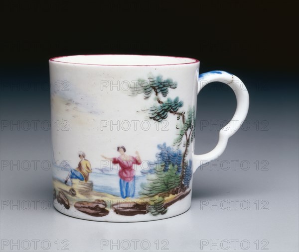 Cup and Saucer, c. 1775. Sceaux Factory (French). Soft-paste porcelain; overall: 6.1 x 8.6 x 6.3 cm (2 3/8 x 3 3/8 x 2 1/2 in.).