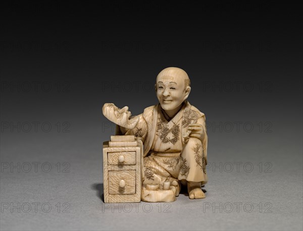 The Mask Maker, Late 1800s- Early 1900s. Japan, Late 19th- Early 20th century. Ivory; overall: 5.1 cm (2 in.).