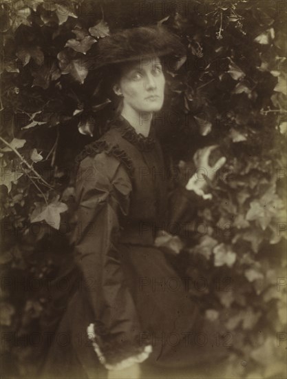 Julia Jackson Duckworth (1846-1895), 1874. Julia Margaret Cameron (British, 1815-1879). Albumen print from wet collodion negative; image: 36.4 x 27.6 cm (14 5/16 x 10 7/8 in.); matted: 61 x 50.8 cm (24 x 20 in.)