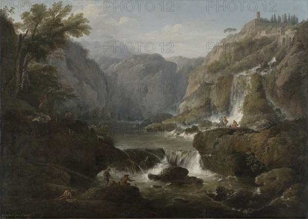 The Waterfalls at Tivoli, 1737. Claude-Joseph Vernet (French, 1714-1789). Oil on canvas; framed: 142.5 x 192.5 x 9 cm (56 1/8 x 75 13/16 x 3 9/16 in.); unframed: 123.2 x 172.6 cm (48 1/2 x 67 15/16 in.).