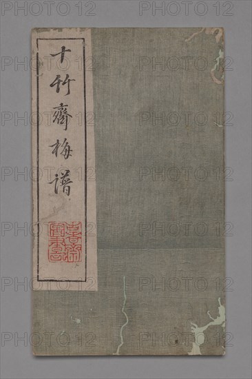 Ten Bamboo Studio Painting and Calligraphy Handbook (Shizhuzhai shuhua pu):  Plum Blossoms, late 17-18th Century. Hu Zhengyan (Chinese). Color woodblock; open and extended: 23.7 x 27.9 cm (9 5/16 x 11 in.).