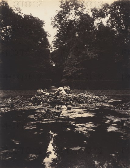 Versailles, Fountain of Enceladus, 1922-1923. Eugène Atget (French, 1857-1927). Albumen print, gold toned; image: 22.5 x 17.8 cm (8 7/8 x 7 in.); matted: 45.7 x 35.6 cm (18 x 14 in.)