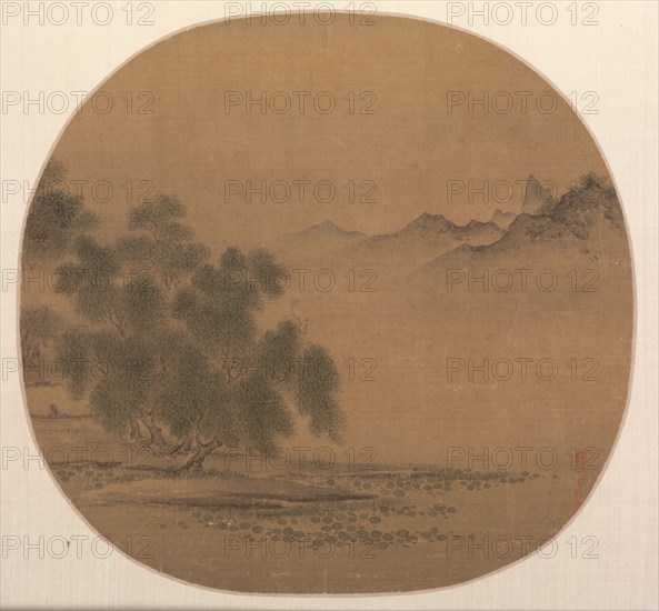 Willows, 12th Century. China, Southern Song dynasty (1127-1279). Album leaf, ink and light color on silk; image: 23.8 x 25.1 cm (9 3/8 x 9 7/8 in.).
