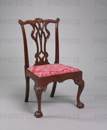 Side Chair, c. 1770. America, Pennsylvania, Philadelphia, 18th century. Mahogany; overall: 97 x 60 x 56.9 cm (38 3/16 x 23 5/8 x 22 3/8 in.).