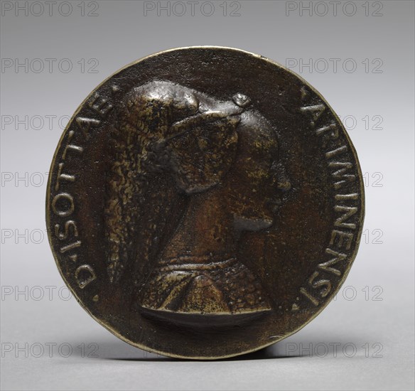 Medal of Isotta degli Atti da Rimini (obverse) and (reverse), 15th century. Matteo de' Pasti (Italian, 1420-1467/68). Bronze; diameter: 8.3 cm (3 1/4 in.).