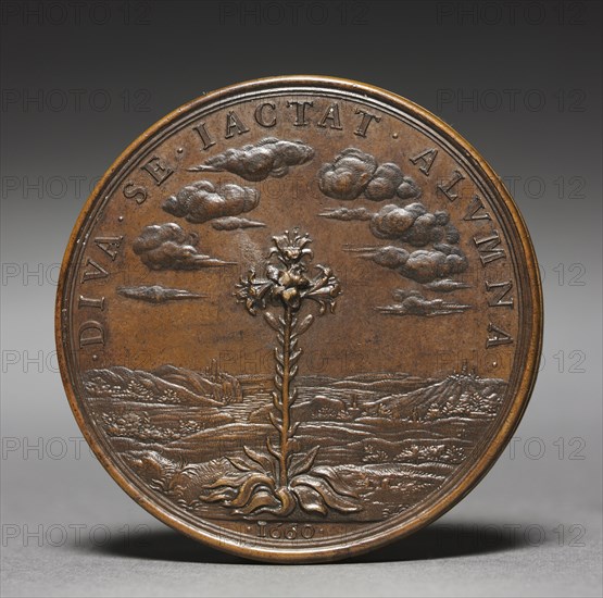 Medal of Anne of Austria (reverse), 1660. Jean Warin (French, 1604-1672). Bronze; diameter: 6 cm (2 3/8 in.).