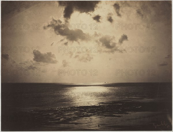 An Effect of the Sun, Normandy, c. 1856. Gustave Le Gray (French, 1820-1884). Albumen print from wet collodion negative; image: 32 x 41.8 cm (12 5/8 x 16 7/16 in.); matted: 55.9 x 71.1 cm (22 x 28 in.)