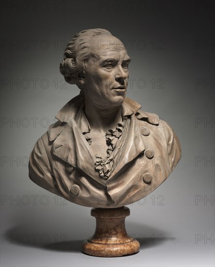 Portrait of Hubert Robert, early 1900s. Copy after Augustin Pajou (French, 1730-1809). Terracotta; overall: 71 x 49 x 27.3 cm (27 15/16 x 19 5/16 x 10 3/4 in.); without base: 54.6 cm (21 1/2 in.)