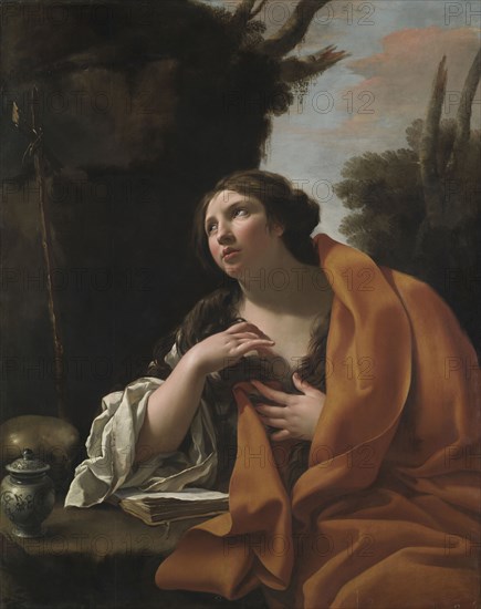 Saint Mary Magdalen , c. 1630. Simon Vouet (French, 1590-1649). Oil on canvas; framed: 159 x 132 x 13 cm (62 5/8 x 51 15/16 x 5 1/8 in.); unframed: 130.8 x 103.5 cm (51 1/2 x 40 3/4 in.).