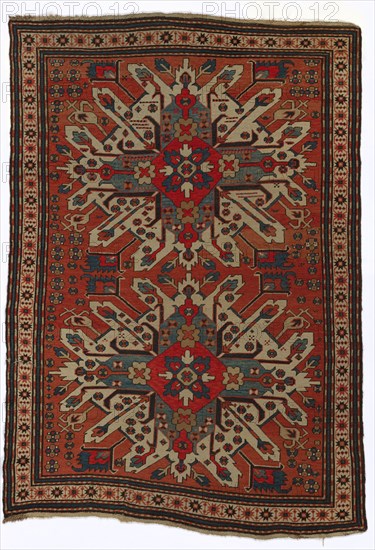 Carpet, 1800 - 1850. Ghiordez knot; wool; average: 218.4 x 147.3 cm (86 x 58 in.)