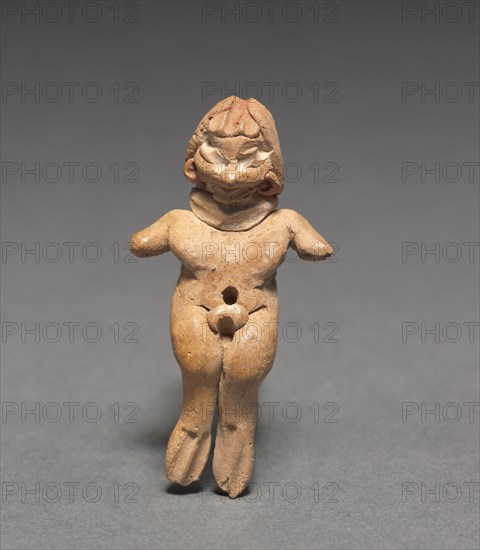 Female Figurine, c. 400-100 BC. Mexico, Guanajuato, Chupícuaro. Earthenware with pigment; overall: 5.6 x 2.7 x 0.9 cm (2 3/16 x 1 1/16 x 3/8 in.).